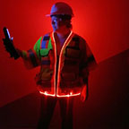 SECO 8365 CLASS 3 SAFETY UTILITY VEST - LED LIGHTED- ORANGE