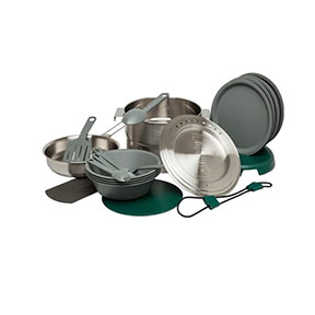 STANLEY ADVENTURE FULL KITCHEN BASE CAMP COOKSET- STAINLESS STEEL