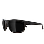 Defiance Wayfarer Safety Glasses-Matte Black Frame Color, Polarized Smoke