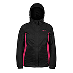 WOMENS WEATHER WATCH HOODED JACKETS – BLACK/PINK