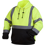 Pyramex RSSH3210 Type R Class 3 Black Bottom Pullover Safety Sweatshirt -