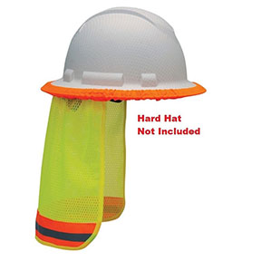 Pyramex HPESHADE10 Hi-vis Yellow Hard Hat Neck Shade