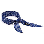 Pyramex CNB12PKB Cooling Beaded Bandana - Blue Paisley