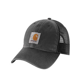 CARHARTT CANVAS MESH-BACK CAP- BLACK