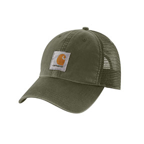 CARHARTT CANVAS MESH-BACK CAP- BASIL