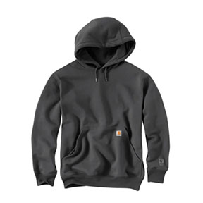 CARHARTT RAIN DEFENDER LOOSE FIT HEAVYWEIGHT HOODIE- CARBON HEATHER