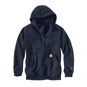 CARHARTT RAIN DEFENDER LOOSE FIT HEAVYWEIGHT QUARTER-ZIP HOODIE- NEW NAVY