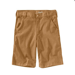 CARHARTT RUGGED FLEX CANVAS WORK SHORT - HICKORY