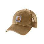 CARHARTT CANVAS MESH-BACK CAP- DARK KHAKI