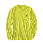 CARHARTT FORCE COLOR ENHANCED LONG-SLEEVE T-SHIRT- BRITE LIME