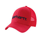 CARHARTT MESH-BACK LOGO GRAPHIC CAP- FIRE RED