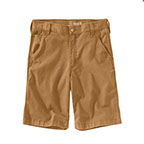 CARHARTT RUGGED FLEX CANVAS WORK SHORT - HICKORY