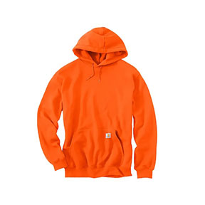 CARHARTT HOODED PULLOVER MIDWEIGHT SWEATSHIRT- BRIGHT ORANGE