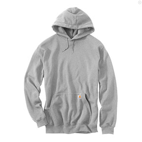 CARHARTT HOODED PULLOVER MIDWEIGHT SWEATSHIRT- HEATHER GRAY