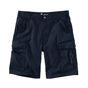 CARHARTT RUGGED FLEX CANVAS CARGO WORK SHORT - NAVY