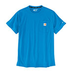 CARHARTT FORCE RELAXED FIT SHORT-SLEEVE POCKET T-SHIRT- AZURE BLUE