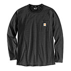 CARHARTT FORCE RELAXED FIT LONG-SLEEVE POCKET T-SHIRT- CARBON HEATHER