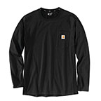 CARHARTT FORCE RELAXED FIT LONG-SLEEVE POCKET T-SHIRT- BLACK
