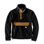 CARHARTT RELAXED FIT SNAP FRONT JACKET- BLACK
