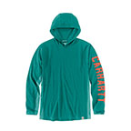 CARHARTT FORCE RELAXED FIT LONG-SLEEVE GRAPHIC HOODED T-SHIRT- DRAGONFLY