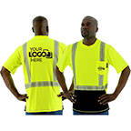 HIGH VISIBILITY SNAG RESISTANT SHORT SLEEVE SHIRT WITH REFLECTIVE CHAINSAW