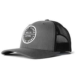 TROLL DIRTY HANDS CLEAN MONEY CURVED BRIM HAT-GRAY