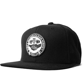 TROLL HAGGLER SNAPBACK HAT-BLACK