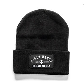 TROLL DIRTY HANDS CLEAN MONEY CLASSIC BEANIE-BLACK