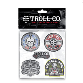 TROLL STITCHED UP HARD HAT STICKER PACK