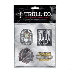 TROLL MATTE ATTACK HARD HAT STICKER PACK