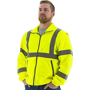 HIGH VISIBILITY FLEECE JACKET AND LINER, ANSI 3, R