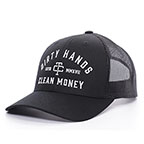 TROLL DIRTY HAND CLEAN MONEY CURVED BRIM HAT-BLACK