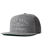 TROLL DIRTY HANDS CLEAN MONEY SNAPBACK HAT-GRAY