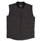 TROLL HARRISON DENIM VEST-BLACK