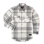 TROLL PIERCE FLANNEL GRY/WHT/BLK