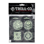 TROLL LIGHT UP-GLOW IN THE DARK HARD HAT STICKER PACK