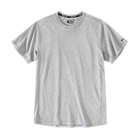 CARHARTT FORCE RELAXED FIT MIDWEIGHT SHORT-SLEEVE T-SHIRT- HEATHER GREY