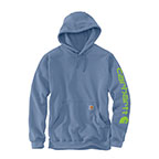 CARHARTT MIDWEIGHT HOODED LOGO SWEATSHIRT - SKYSTONE